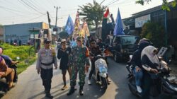 Danramil dan Kapolsek Pebayuran Pastikan Kampanye Pilkades Bantarjaya Aman