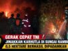 Gerak Cepat TNI Jinakkan Karhutla di Sungai Rambutan, 0,5 Hektare Berhasil Dipadamkan