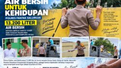Bukan Sekadar Jaga Kamtibmas, Polres Fakfak Bantu Gereja dan Pesantren Hadapi Kekeringan