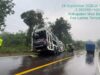 Truk Trailer Hilang Kendali di Jalintim Muba, Tabrak Tronton Pengangkut Pasir