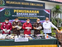 44 Perkara Telah Berkekuatan Hukum Tetap, Kejari Simalungun Musnahkan Barang Bukti