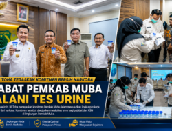 Bupati Toha Tegaskan Komitmen Bersih Narkoba, Pejabat Pemkab Muba Jalani Tes Urine