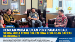 Pemkab Muba Ajukan Penyesuaian DAU, Sekda Muba Temui Dirjen Bina Keuangan Daerah Kemendagri