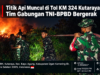 Titik Api Muncul di Tol KM 324 Kutaraya, Tim Gabungan TNI-BPBD Bergerak