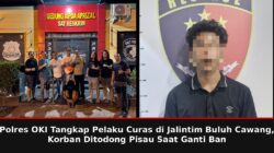 Polres OKI Tangkap Pelaku Curas di Jalintim Buluh Cawang, Korban Ditodong Pisau Saat Ganti Ban