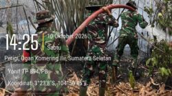 Sinergi TNI dan Tim Gabungan, Karhutla di Perigi Kayuagung Berhasil Dipadamkan
