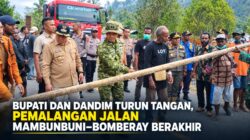 Bupati dan Dandim Turun Tangan, Pemalangan Jalan Mambunbuni–Bomberay Berakhir