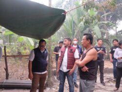 Polres OKI dan BNNK Tertibkan Kampung Narkoba di Serigeni, Dua Orang Diamankan