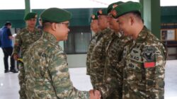 66 Prajurit Kodim 0402/OKI-OI Naik Pangkat, Dandim Tekankan Peningkatan Profesionalisme