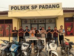 Polres OKI dan BNNK Tertibkan Lokasi Diduga Jadi Sarang Narkoba di Serdang Menang, Sita Sabu dan 6 Motor
