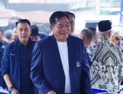 Bupati Toha Letakkan Batu Pertama Pembangunan Kantor DPD NasDem Muba