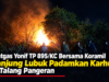 Satgas Yonif TP 895/KC Bersama Koramil Tanjung Lubuk Padamkan Karhutla di Talang Pangeran