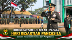 Kodim 0402/OKI-OI Gelar Upacara Hari Kesaktian Pancasila, Dandim Tekankan Soliditas dan Pengabdian