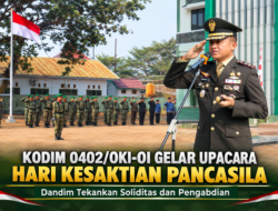 Kodim 0402/OKI-OI Gelar Upacara Hari Kesaktian Pancasila, Dandim Tekankan Soliditas dan Pengabdian